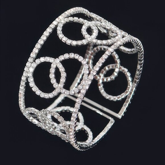 Wrap Rhinestone Bangle - Picture 3 of 4